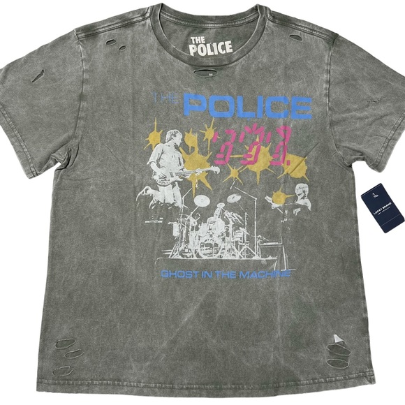 Lucky Brand Tops - NWT The Police Ghost Machine Distressed Graphic {Lucky Brand} Tee Women’s S, M